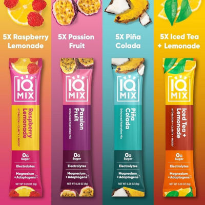 IQBar IQMix Sugar Free Electrolytes Powder Packets - Vacation Variety 20 Sticks 3