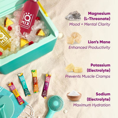 IQBar IQMix Sugar Free Electrolytes Powder Packets - Vacation Variety 20 Sticks 7