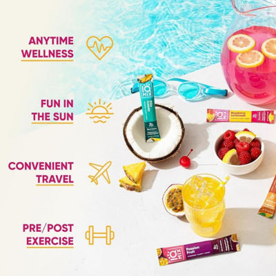 IQBar IQMix Sugar Free Electrolytes Powder Packets - Vacation Variety 20 Sticks 8