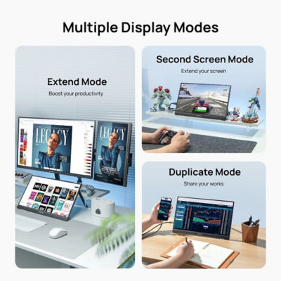 Arzopa A1T 15.6 inch 60Hz Full HD IPS Type C Portable Touchscreen Monitor 12