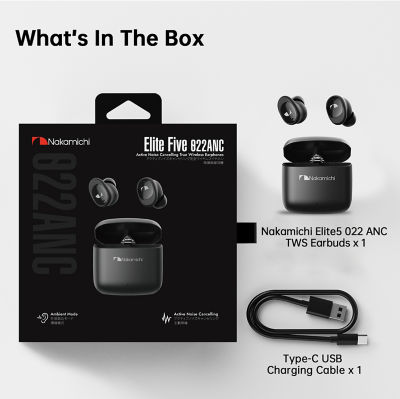 Nakamichi Elite5 022 ANC True Wireless Earbuds 11