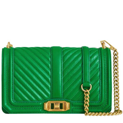 Rebecca Minkoff 丽贝卡·明可弗 Chevron 绗缝 Love 斜挎包 - 恩维 HH20TCQX08 1