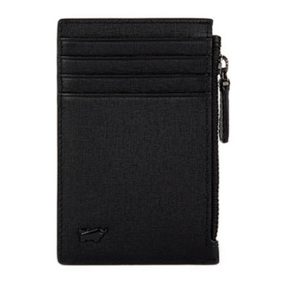 BRAUN BÜFFEL Braun Buffel Viktor Flat Card Holder With Coin Compartment in Black 3