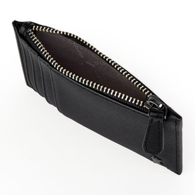 BRAUN BÜFFEL Braun Buffel Viktor Flat Card Holder With Coin Compartment in Black 4