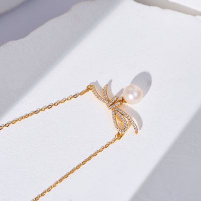 Pearly Lustre Freshwater Pearl Necklace WN00852 | RIBBON 4