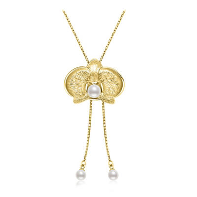 Pearly Lustre Top Grade Freshwater Pearl Necklace WN00802 | ORCHID 1