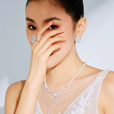 Pearly Lustre Top Lustre Freshwater Pearl Necklace WN00570 | CELESTE 3