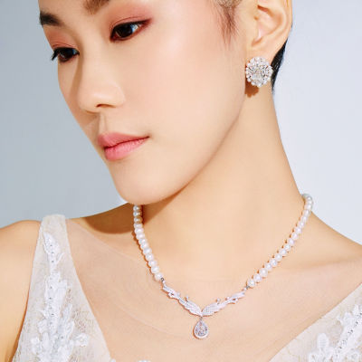 Pearly Lustre Top Lustre Freshwater Pearl Necklace WN00570 | CELESTE 4