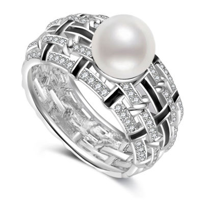 Pearly Lustre Top Grade Freshwater Pearl Ring WR00377 | TWEED 1