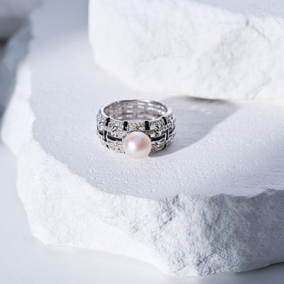 Pearly Lustre Top Grade Freshwater Pearl Ring WR00377 | TWEED 2