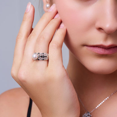 Pearly Lustre Top Grade Freshwater Pearl Ring WR00377 | TWEED 5