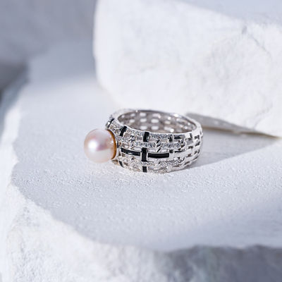 Pearly Lustre Top Grade Freshwater Pearl Ring WR00377 | TWEED 6