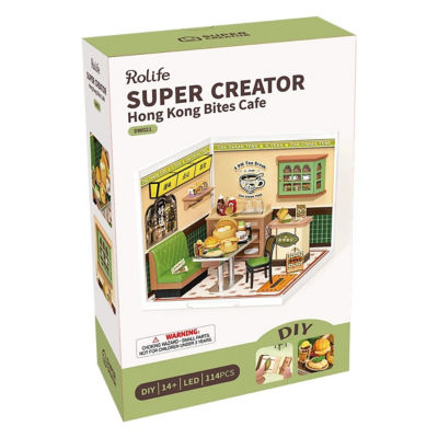 Rolife Super Creator Miniature House - Hong Kong Bites Cafe DW021 8