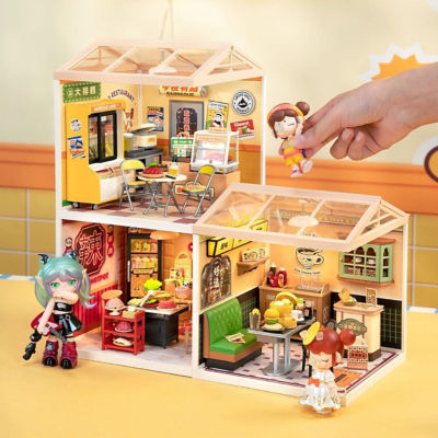 Rolife Super Creator Miniature House - Night Out Food Stall DW022 6