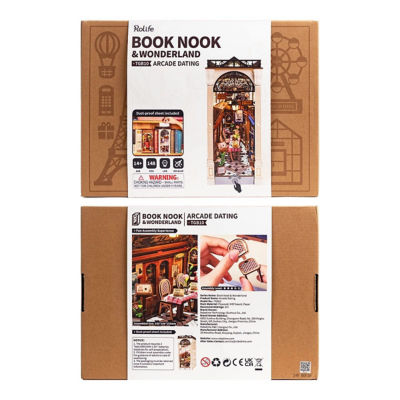 Rolife Book Nook Shelf Insert - Arcade Dating TGB10 7