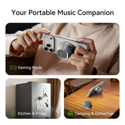 ROCK Mini Magnetic Wireless Charging Bluetooth Speaker 4
