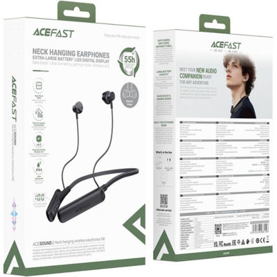 Acefast N8 Neck Hanging Wireless Earphones - Black 6