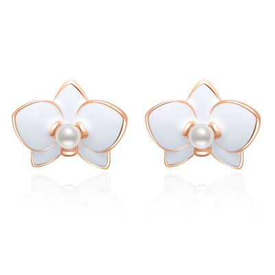 Pearly Lustre Clip-On Top Grade Freshwater Pearl Earrings WE00833 | ORCHID 1