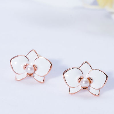 Pearly Lustre Clip-On Top Grade Freshwater Pearl Earrings WE00833 | ORCHID 5