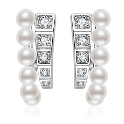 Pearly Lustre Top Grade Freshwater Pearl Earring WE00929 | WATERFALL 1