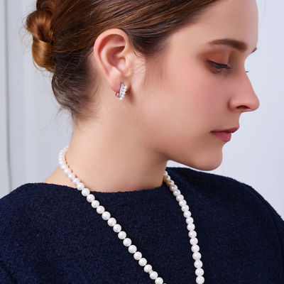 Pearly Lustre Top Grade Freshwater Pearl Earring WE00929 | WATERFALL 5