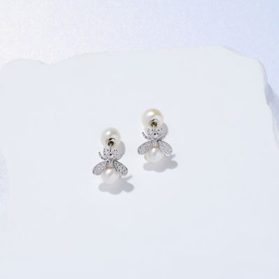 Pearly Lustre Elegant Freshwater Pearl Earrings WE00867 | BEE-LIEVE 4