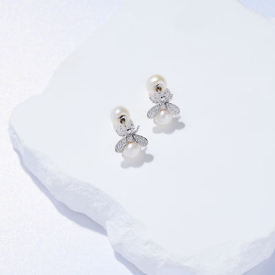 Pearly Lustre Elegant Freshwater Pearl Earrings WE00867 | BEE-LIEVE 6