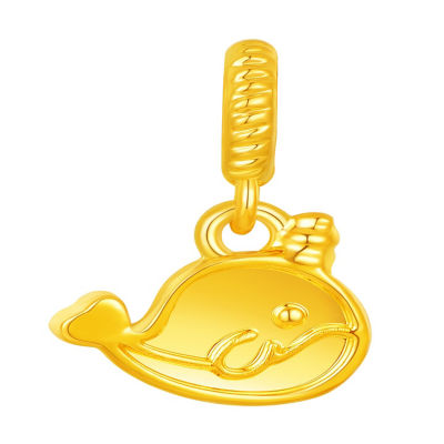 Goldheart 916 Gold Whale Pendant 1