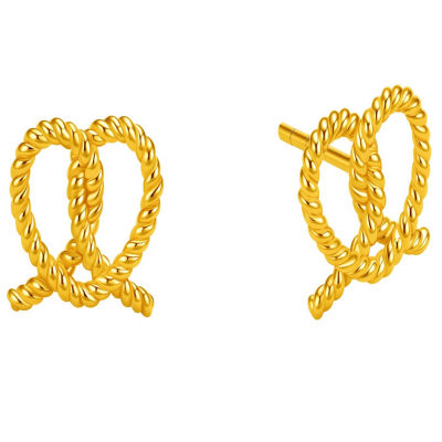 Goldheart 916 Gold Love Knot Earrings 1