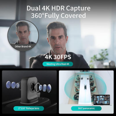 Kandao Meeting Ultra 360° 4K AI Conference Host with Dual Touchscreens 3
