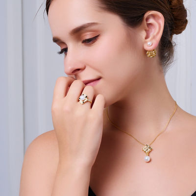 Pearly Lustre Top Grade Freshwater Pearl Ring WR00382 | TWEED 7