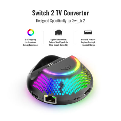 JYS Mini Portable TV Dock Station for Nintendo Switch 2 4