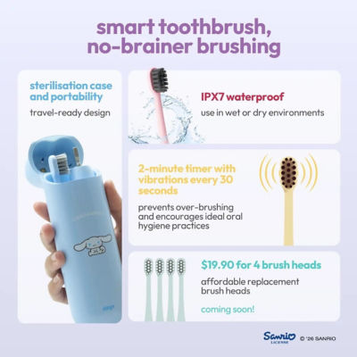 Stryv Pocket Smile Electric Toothbrush (Sanrio Collection) 8