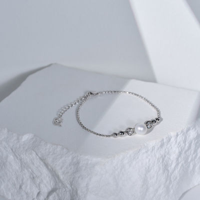 Pearly Lustre Top Grade Freshwater Pearl Bracelet WB00250| BUBBLE 5