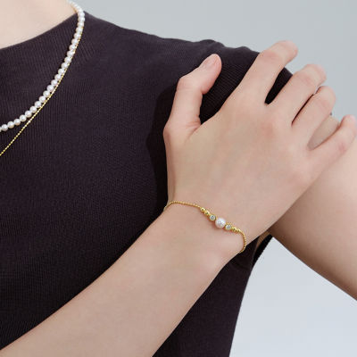 Pearly Lustre Top Grade Freshwater Pearl Bracelet WB00245| BUBBLE 5