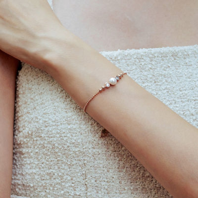 Pearly Lustre Top Grade Freshwater Pearl Bracelet WB00249| BUBBLE 3