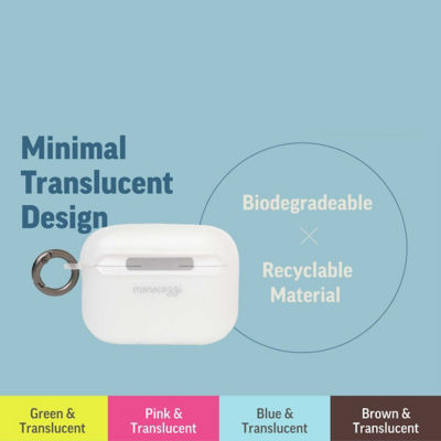 Monocozzi ESSENTIALS | Dust Proof Translucent Soft Plastic Case for AirPods Pro 3 with Strap 8