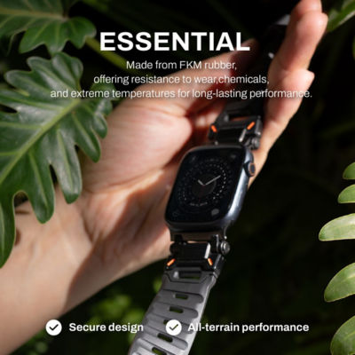 Monocozzi ESSENTIALS | Robust FKM Rubber Strap for Apple Watch 44/45/46/49mm 4