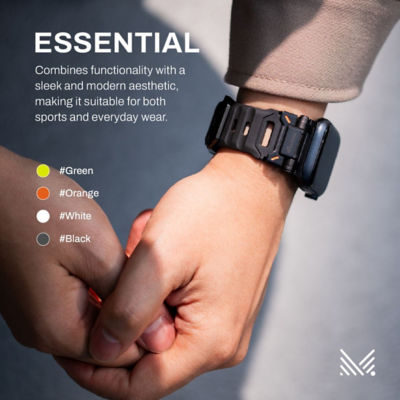 Monocozzi ESSENTIALS | Robust FKM Rubber Strap for Apple Watch 44/45/46/49mm 7