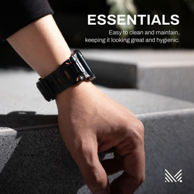 Monocozzi ESSENTIALS | Robust FKM Rubber Strap for Apple Watch 44/45/46/49mm 8
