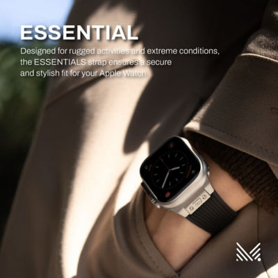 Monocozzi ESSENTIALS | Premium Liquid Silicone Strap for Apple Watch 44/45/46/49mm 6