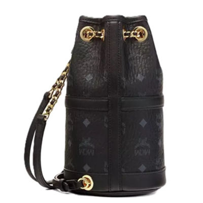 MCM Aren Chain Backpack In Visetos (Black) 4