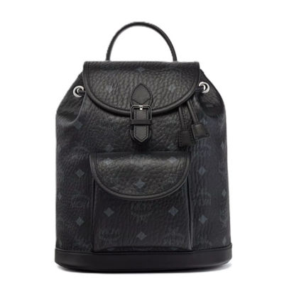 MCM Aren Drawstring Backpack In Visetos 1
