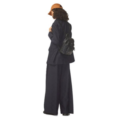 MCM Aren Drawstring Backpack In Visetos 5