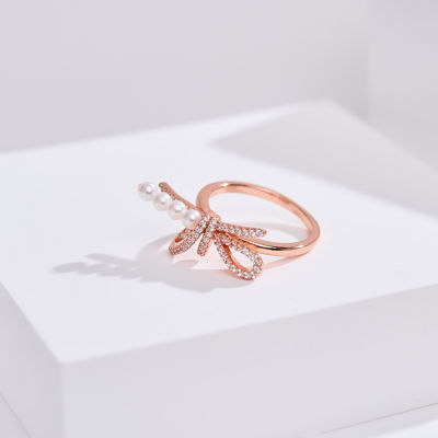 Pearly Lustre Top Lustre Freshwater Pearl Ring WR00418 | RIBBON 3