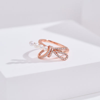 Pearly Lustre Top Lustre Freshwater Pearl Ring WR00418 | RIBBON 4
