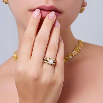 Pearly Lustre Top Grade Freshwater Pearl Ring WR00392 | TWEED 5