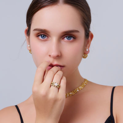 Pearly Lustre Top Grade Freshwater Pearl Ring WR00392 | TWEED 7