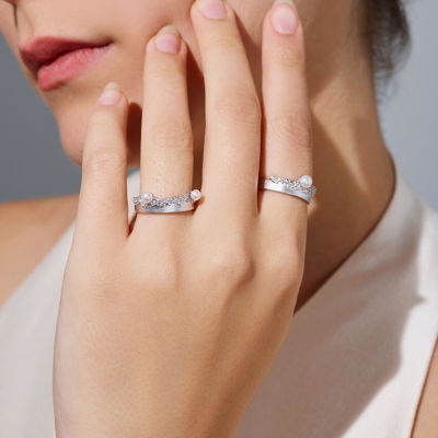Pearly Lustre Top Grade Freshwater Pearl Ring WR00374 | SANDS 5