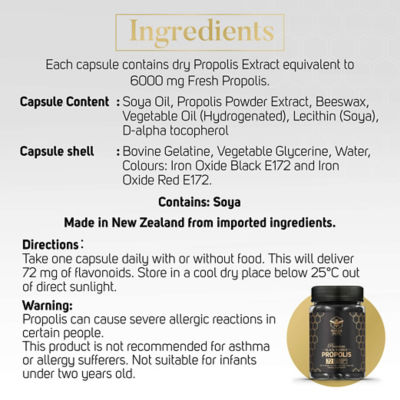 Manuka South Black Reserve Propolis 6000mg 8
